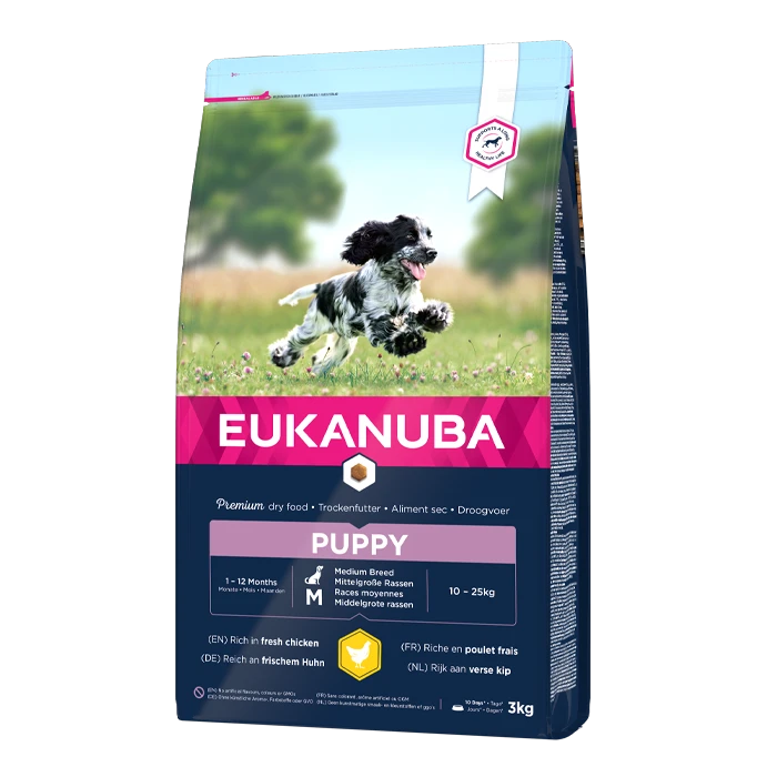 Eukanuba Puppy Medium Breed Pour Chien 15kg 1 Eukanuba Puppy Medium Breed Pour Chien 15kg