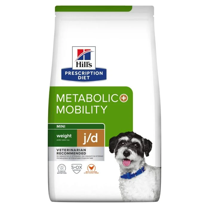 Hill's Prescription Diet J/d Metabolic+mobility Mini Croquettes Pour Petit Chien Au Poulet 1 Hill's Prescription Diet J/d Metabolic+mobility Mini Croquettes Pour Petit Chien Au Poulet