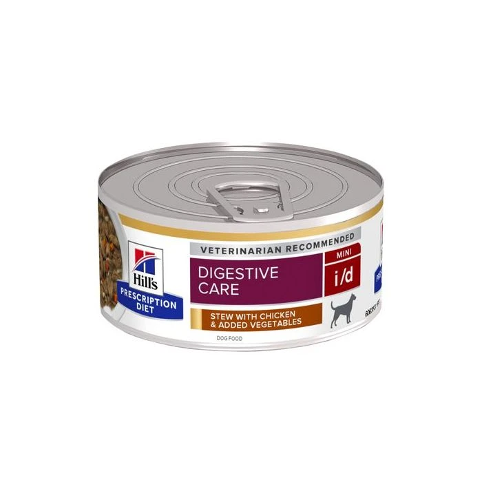 Hill's Prescription Diet I/D Digestive Boîtes Pour Chien Et Chiot Au Poulet Et Légumes - 24 X 156g 1 Hill's Prescription Diet I/D Digestive Boîtes Pour Chien Et Chiot Au Poulet Et Légumes - 24 X 156g