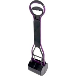 Flamingo Pelle Ramasse-crottes Easy Scoop Noir/gris L 15x12,5x61,5cm