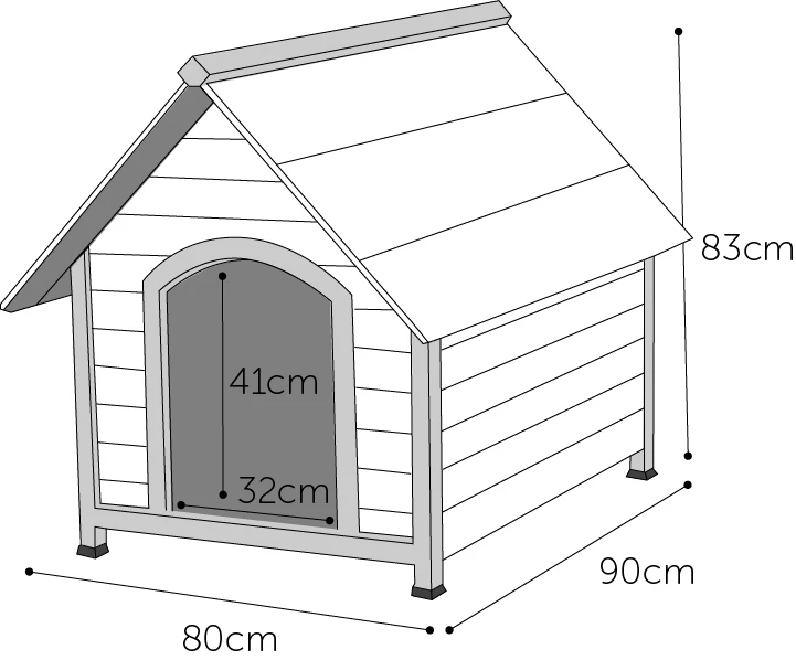Flamingo Niche Pour Chien Ponto 80x90x83cm 3 Flamingo Niche Pour Chien Ponto 80x90x83cm – Image 3
