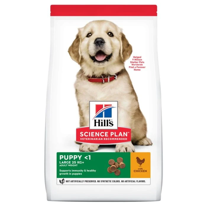 Hill's Science Plan Puppy Croquettes Pour Chiot De Grande Taille Au Poulet 16kg 2 Hill's Science Plan Puppy Croquettes Pour Chiot De Grande Taille Au Poulet 16kg – Image 2