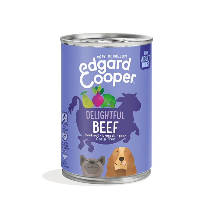 Edgard & Cooper Edgard&Cooper Pâtée Pour Chien Au Boeuf - 6x 400g 1 Edgard & Cooper Edgard&Cooper Pâtée Pour Chien Au Boeuf - 6x 400g