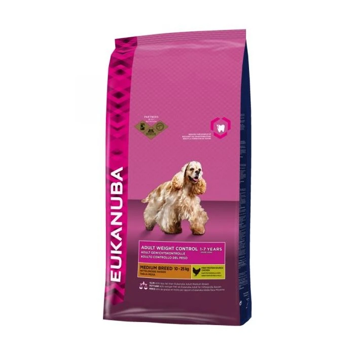 Eukanuba Adult Weight Control Medium Breed Pour Chien 12kg 1 Eukanuba Adult Weight Control Medium Breed Pour Chien 12kg