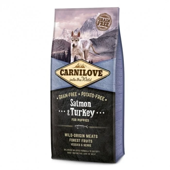 CARNILOVE Puppy Saumon & Dinde Sans Céréales 1 CARNILOVE Puppy Saumon & Dinde Sans Céréales