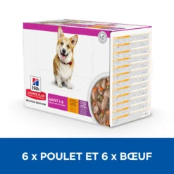 HILL'S SCIENCE PLAN HEALTHY CUISINE MIJOTÉS POUR CHIEN ADULTE SMALL & MINI AU POULET ET AU BŒUF 12X80G 11 HILL'S SCIENCE PLAN HEALTHY CUISINE MIJOTÉS POUR CHIEN ADULTE SMALL & MINI AU POULET ET AU BŒUF 12X80G -Chien Fournitures Boutique Hill s science plan chien adult healthy cuisine mijotes sachet repas poulet boeuf 12x80g 2 FR