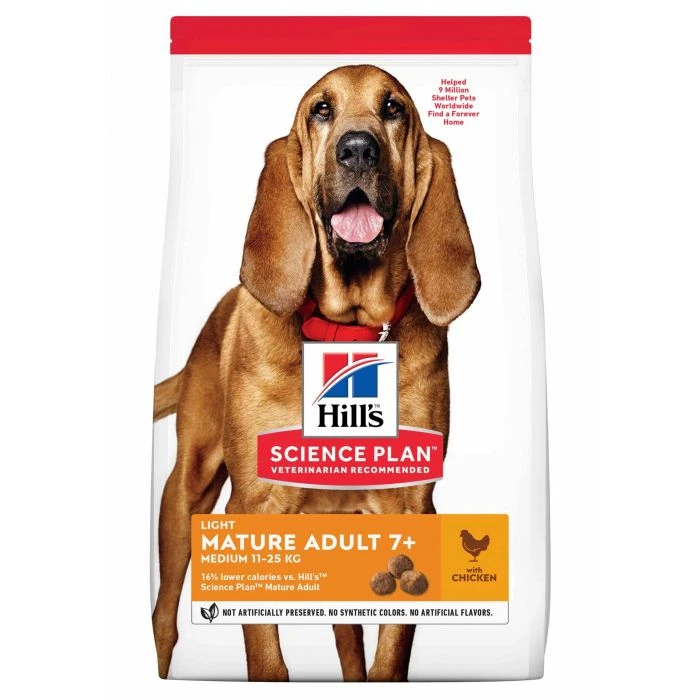 HILL'S Science Plan Canine Mature 7+ Adult Light Au Poulet 5 HILL'S Science Plan Canine Mature 7+ Adult Light Au Poulet – Image 5