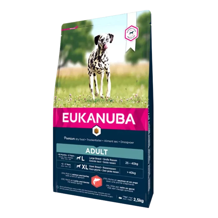 Eukanuba Adult Large Breed Pour Chien Saumon Et Orge 2,5kg 1 Eukanuba Adult Large Breed Pour Chien Saumon Et Orge 2,5kg