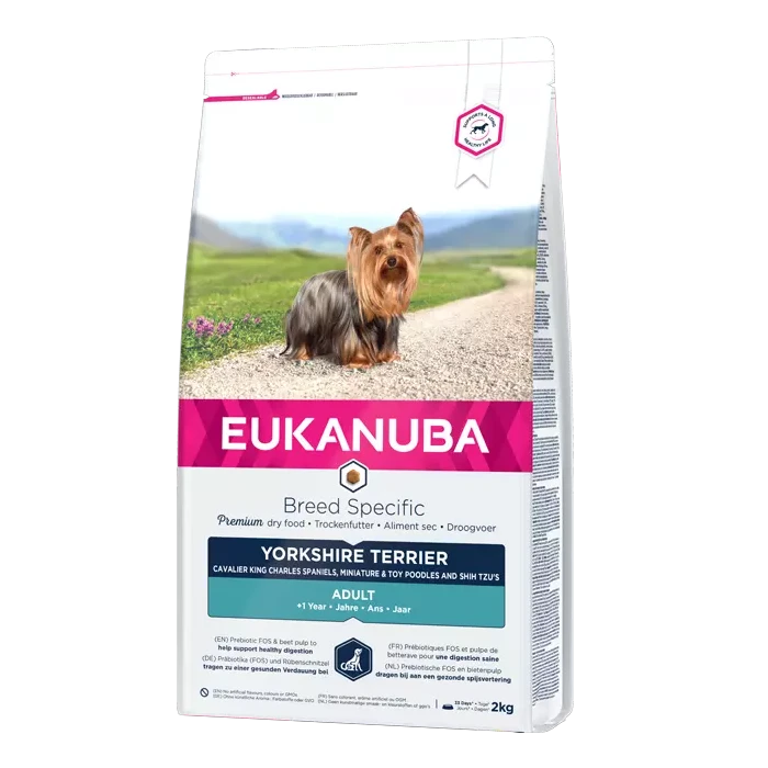 Eukanuba Yorkshire Terrier Pour Chien 2kg 1 Eukanuba Yorkshire Terrier Pour Chien 2kg