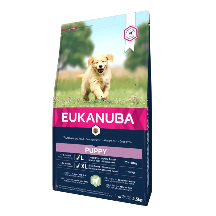 Eukanuba Puppy Large Breed Pour Chien Agneau & Riz 2,5kg 1 Eukanuba Puppy Large Breed Pour Chien Agneau & Riz 2,5kg