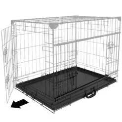 Cage Fer Ninja Edition Avec Porte Coulissante 91x61x69 Cm Noir 6 Cage Fer Ninja Edition Avec Porte Coulissante 91x61x69 Cm Noir -Chien Fournitures Boutique lade 2