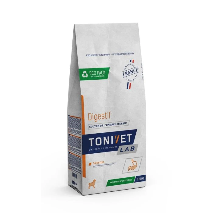 Tonivet Lab Digestif Chien - 12Kg 1 Tonivet Lab Digestif Chien - 12Kg
